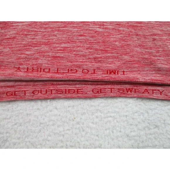 Lululemon Shirt Mens‎ Small Red Heather Short Sleeve Outdoor Workout Get Sweaty